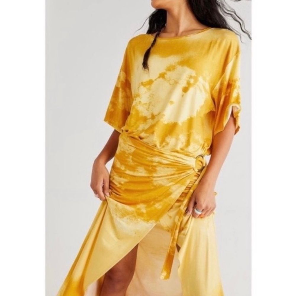 Free People Alyssa wrap maxi dress size M